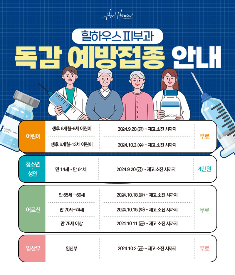 독감 예방접종 안내