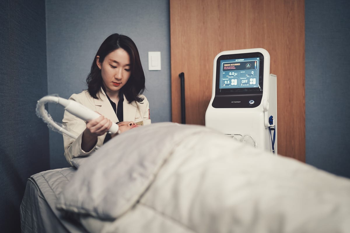 부스팅 시술 장면
